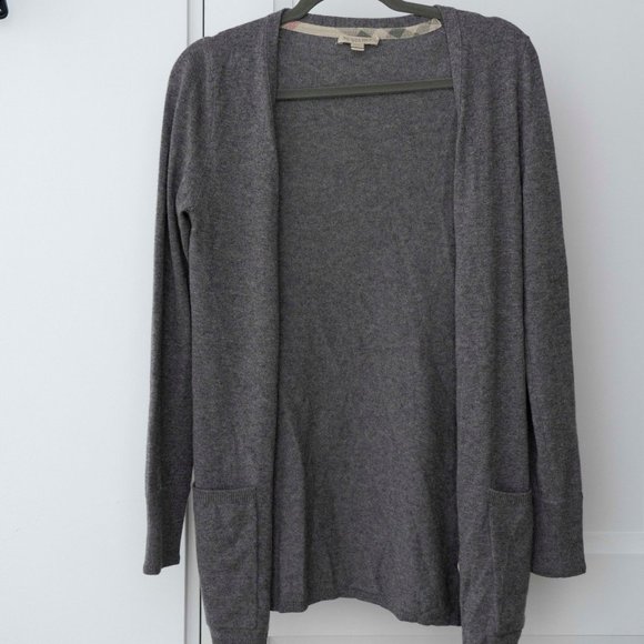 Burberry Brit Grey Cashmere Cardigan - XS - Picture 1 of 5